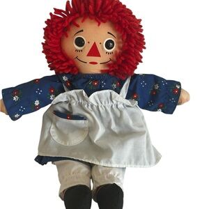 Vintage Raggedy Ann Doll 1996 Hasbro Johnny Gruelle Classic Red Yarn Hair
